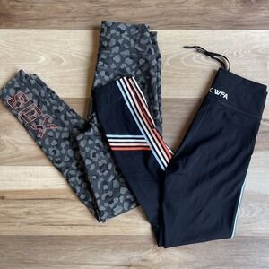 White Fox Boutique SDX WFA Sarahs Day Leggings‎ Camo and Stripped Size Small